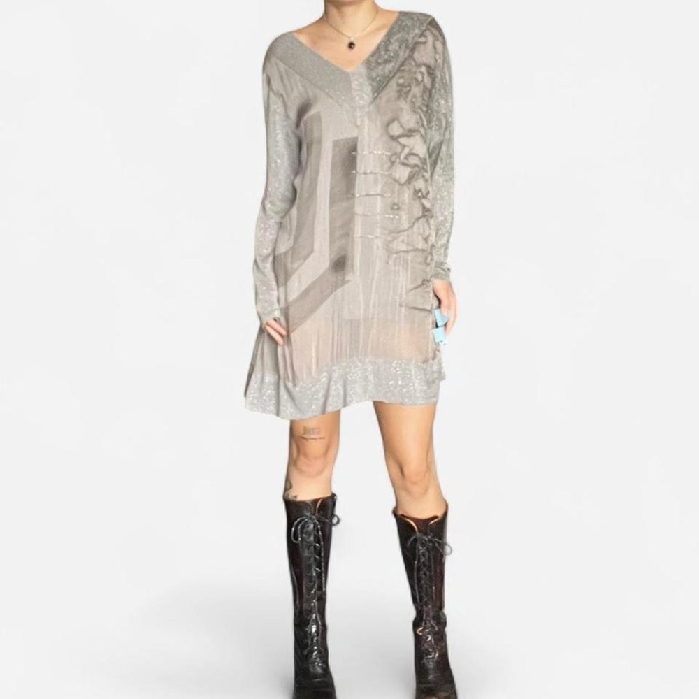 Made in Italy Silk V Neck Flowy Top